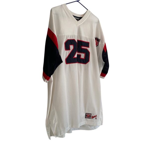 Y2K Eljay #25 Blue White Throwback NFL Jersey Sz 2XLT Oversize Football All Pro - Picture 3 of 15
